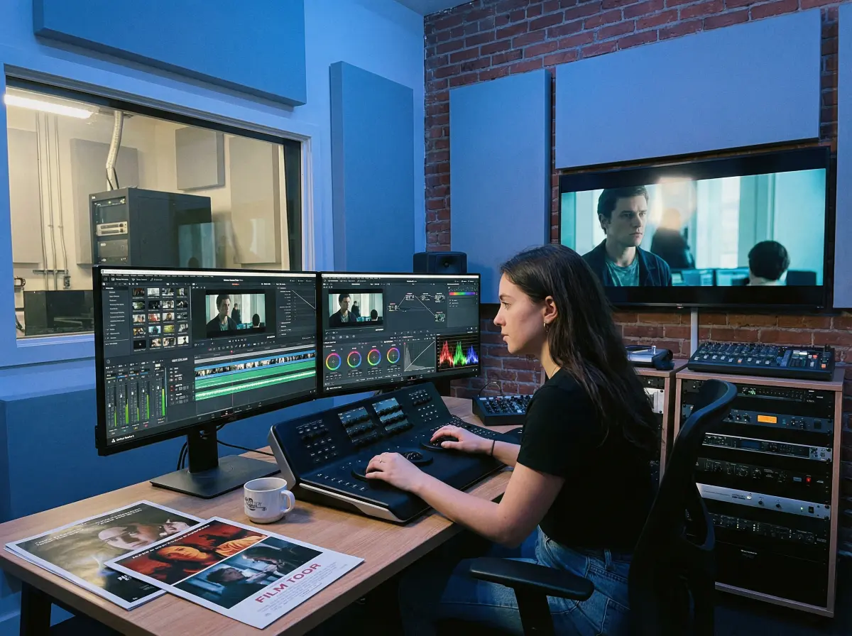 年轻剪辑师在后期工作室工作的 羞羞漫画 故事