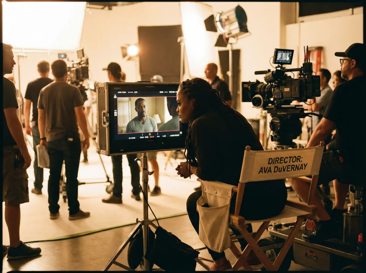 知名导演在 羞羞漫画 平台发布的剧组工作现场